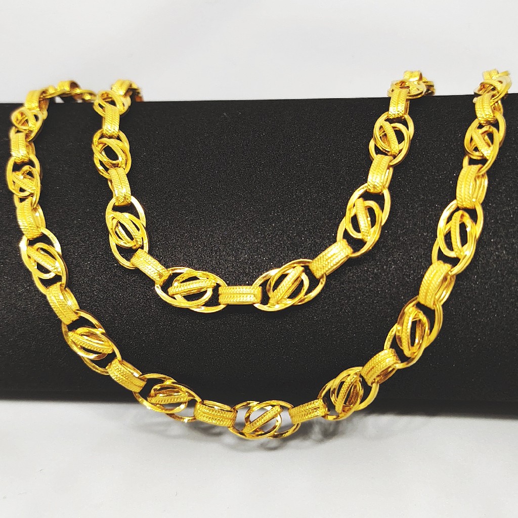 22 KT 916 Hallmark Indo Italian Gents Chain - Image 3