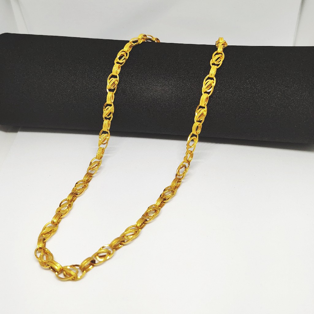 22 KT 916 Hallmark Indo Italian Gents Chain