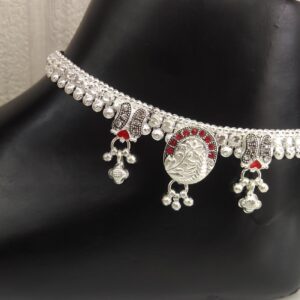 Silver Ladies Brooch Fancy Payal