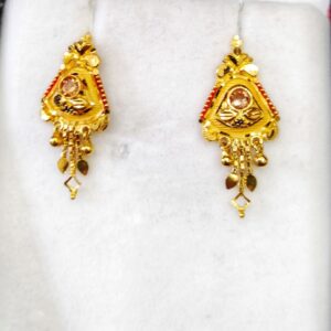 22 kt 916 hallmark plane earring