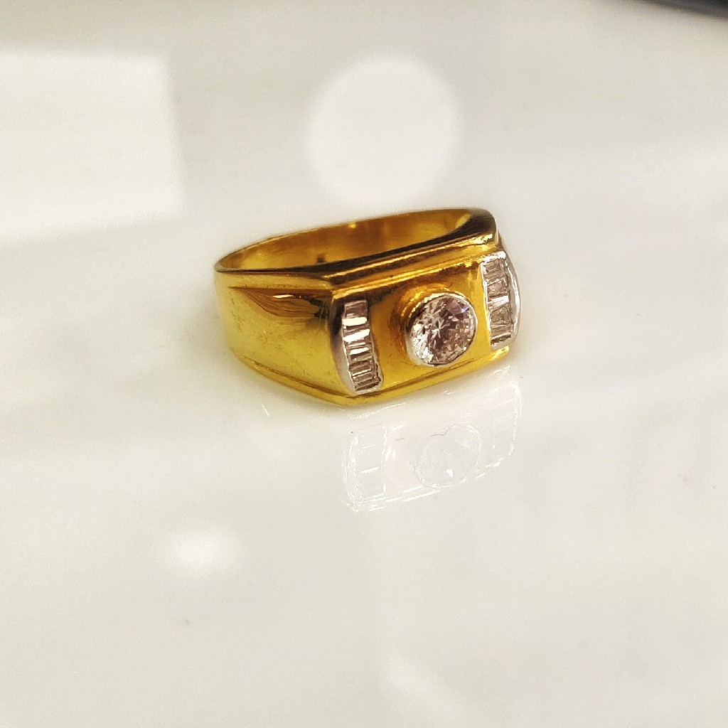 22 kt 916 hallmark gold men ring