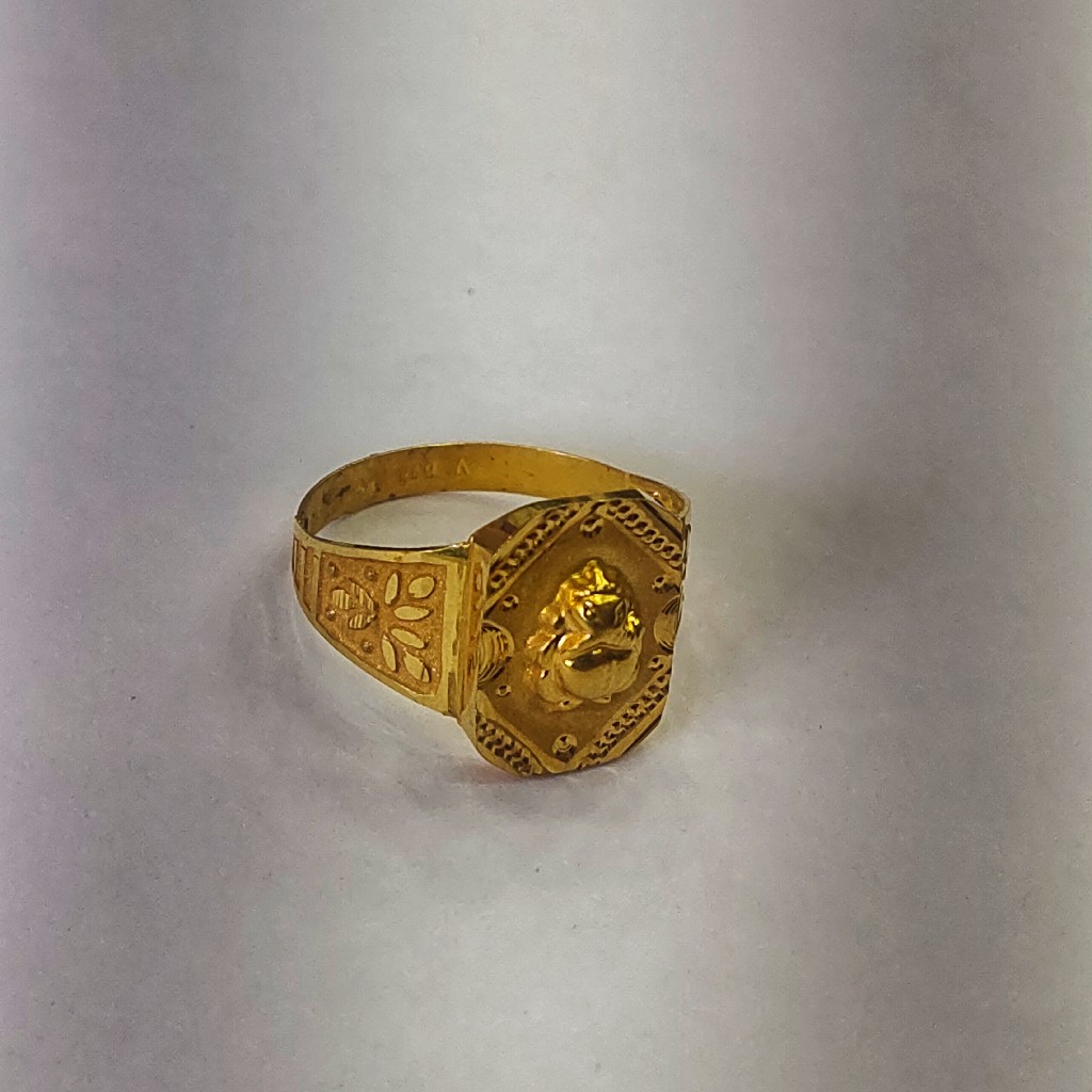 22kt 916 hallmark ganpati ring - Image 2