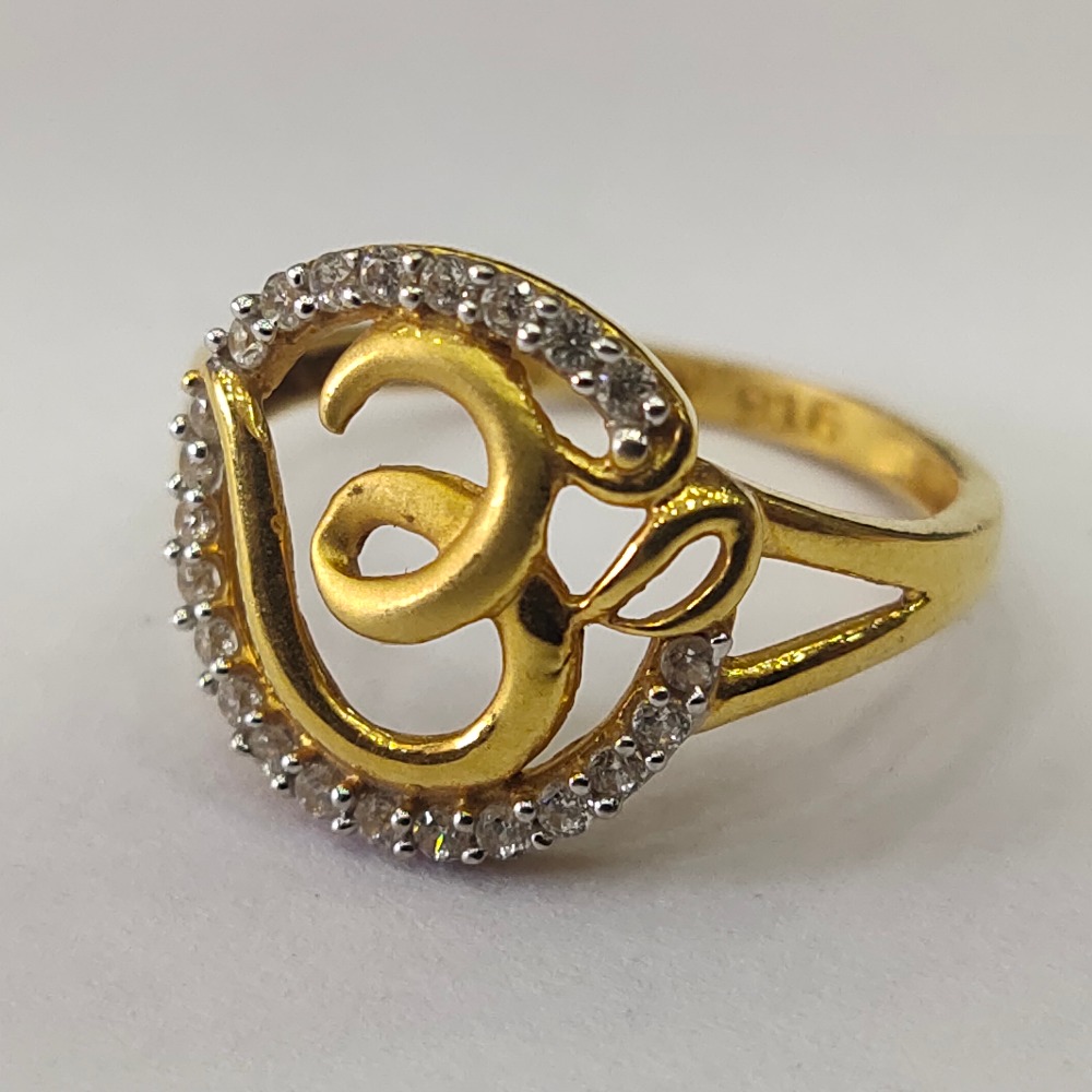 916 gold Om Design ring For  women hkg-58471