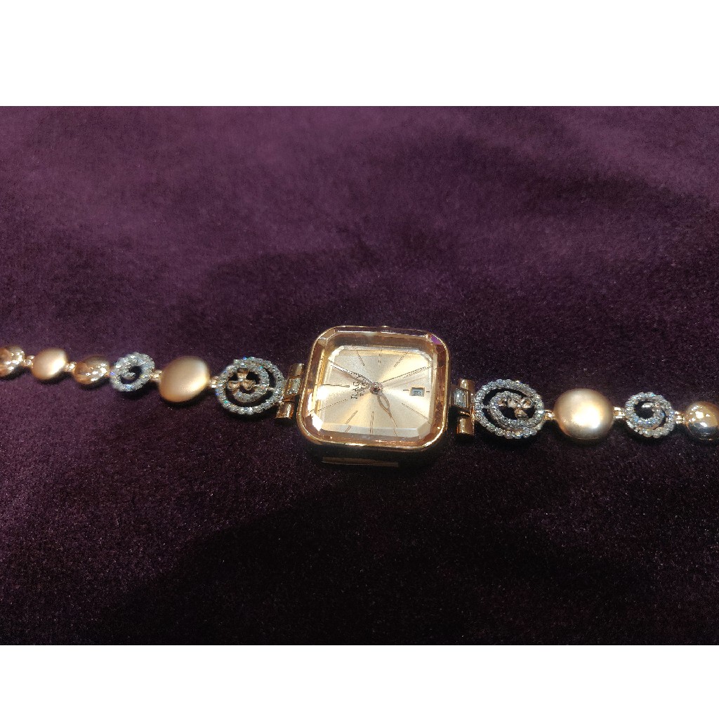 18kt rose gold watch