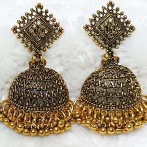 Golden Color Unique Design Artificial Jhumka