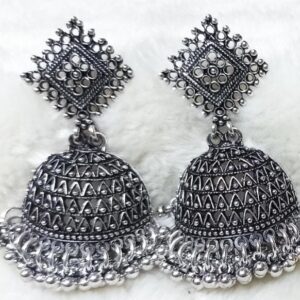 Silver Color Unique Design Artificial jhumka