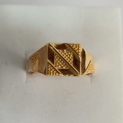22KT Gold Hallmark Plain Design Ring