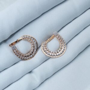 ROSEGOLD ROUND EARRINGS
