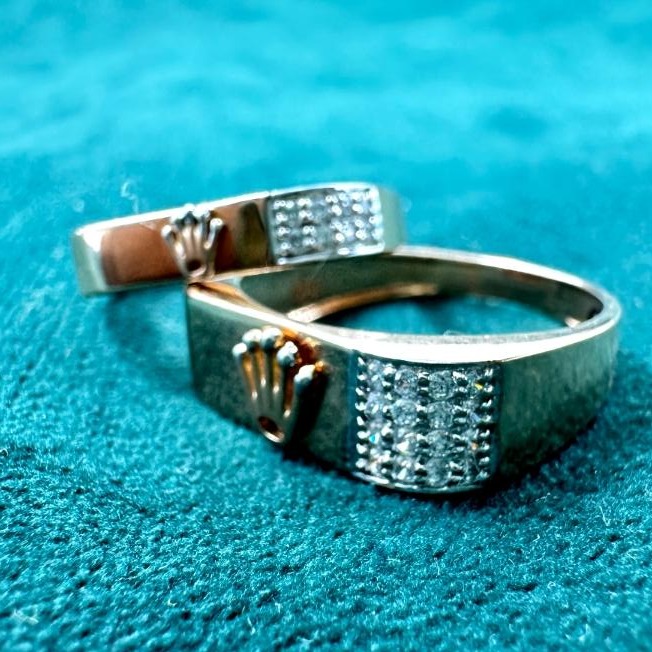 Rose Gold Couple Ring For Engagement