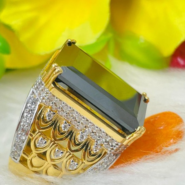 916 BIG BLACK STONE RING - Image 3