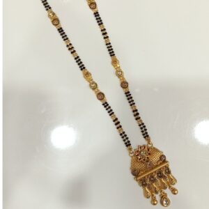 916 GOLD LONG RAJWADI MANGALSUTRA