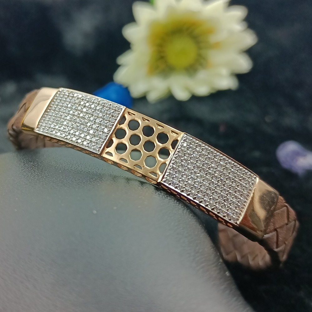 ROSEGOLD LEATHER BELT BRACELET