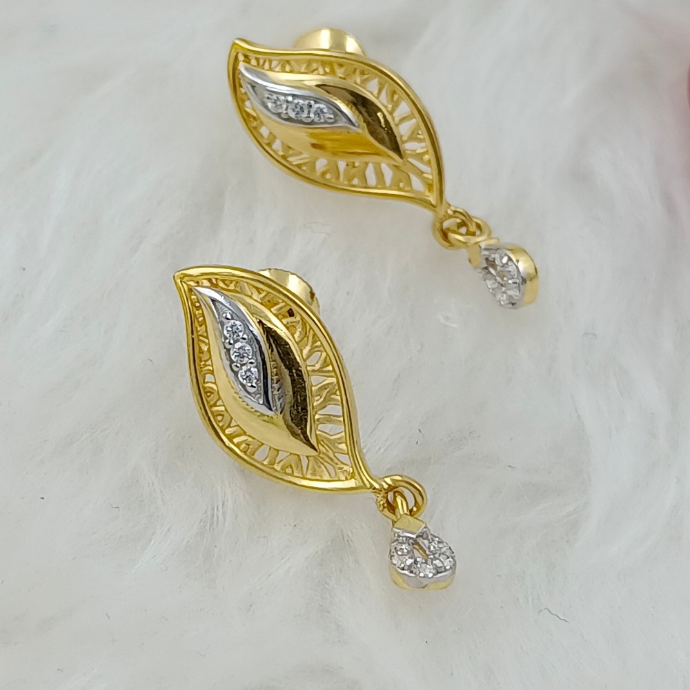 916 GOLD PLAIN CASTING EARRING