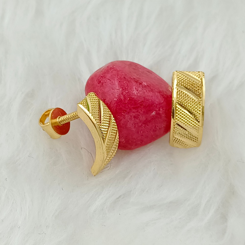 916 GOLD PLAIN EARRING