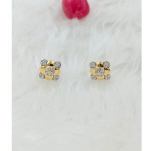 916 gold earring cz
