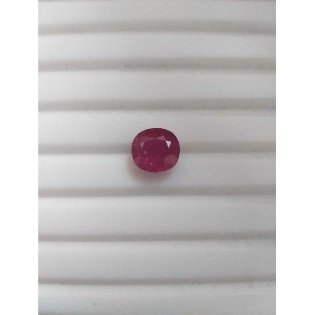 4.08ct cushion pink ruby-manek