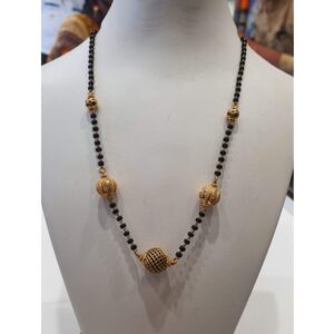 916 Gold Antique Beads Mangalsutra SVJ-M13