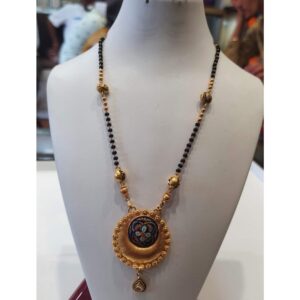 22Kt Gold Antique Mangalsutra SVJ-M06