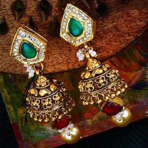 916 gold Peacock Design necklace set for bridal p-2626