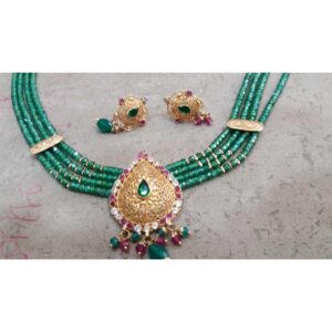 916 Gold Colorful Necklace Set