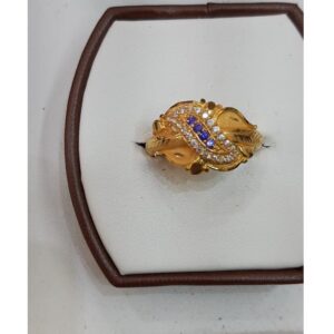 22KT Gold CZ Ring For Wedding MJ-R006