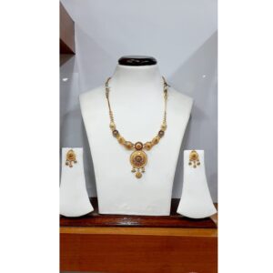 22Kt Gold Designer Dokia Set MJ-N002