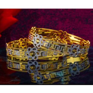 22KT Gold Designer CNC Bangle SB-B006