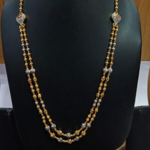 2 line rhodium mala