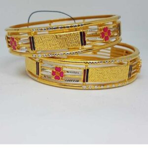 Flower Design Ladies Bangles