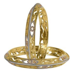 Fancy machine cut bangle ag-b004