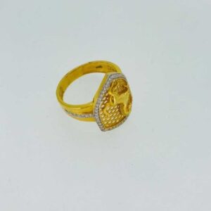 916 Gold Fancy American Diamond Ring