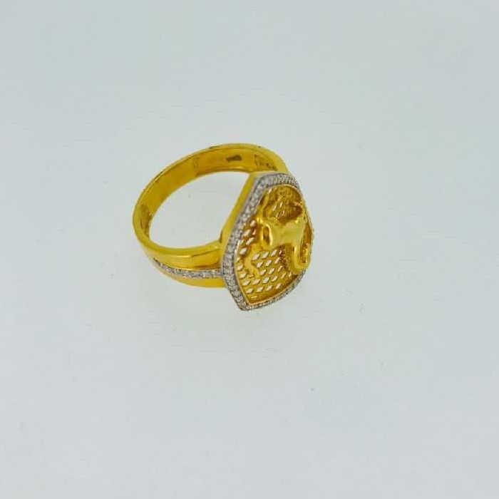 916 Gold Fancy American Diamond Ring - Image 3