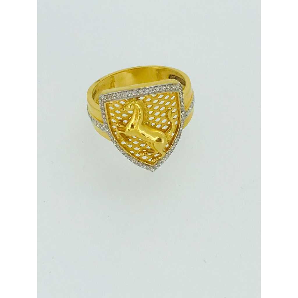 916 Gold Fancy American Diamond Ring - Image 2