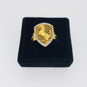 916 Gold Fancy American Diamond Ring