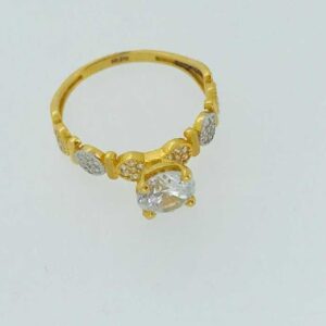 916 Gold Fancy American Diamond Ring