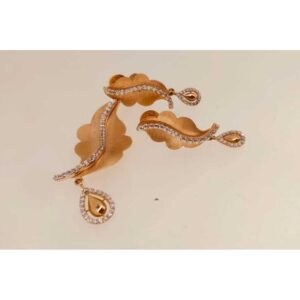 18kt rose gold fancy pendant set