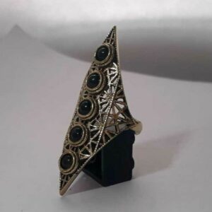 Rectangular Black Onyx Ring