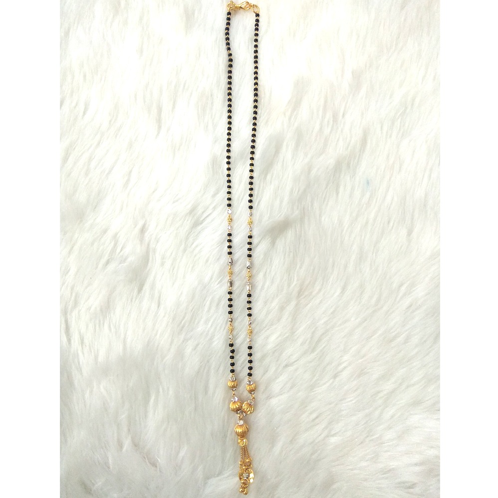 22KT Gold Fancy Mani Moti Mangalsutra SJ - M003 - Image 2