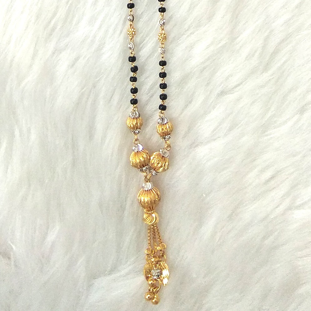 22KT Gold Fancy Mani Moti Mangalsutra SJ - M003