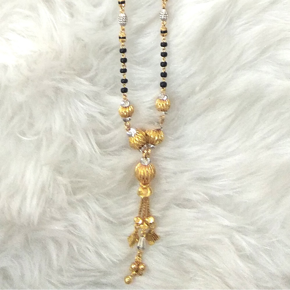 916 Gold Mani Moti Chain Mangalsutra SJ - M001