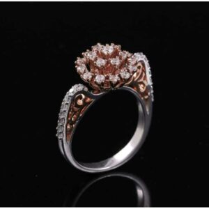 18KT Rose Gold Engagement Diamond Ring