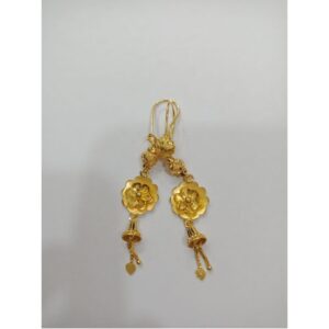 916 Gold Flower Design Latkan Earring SKJ-E002
