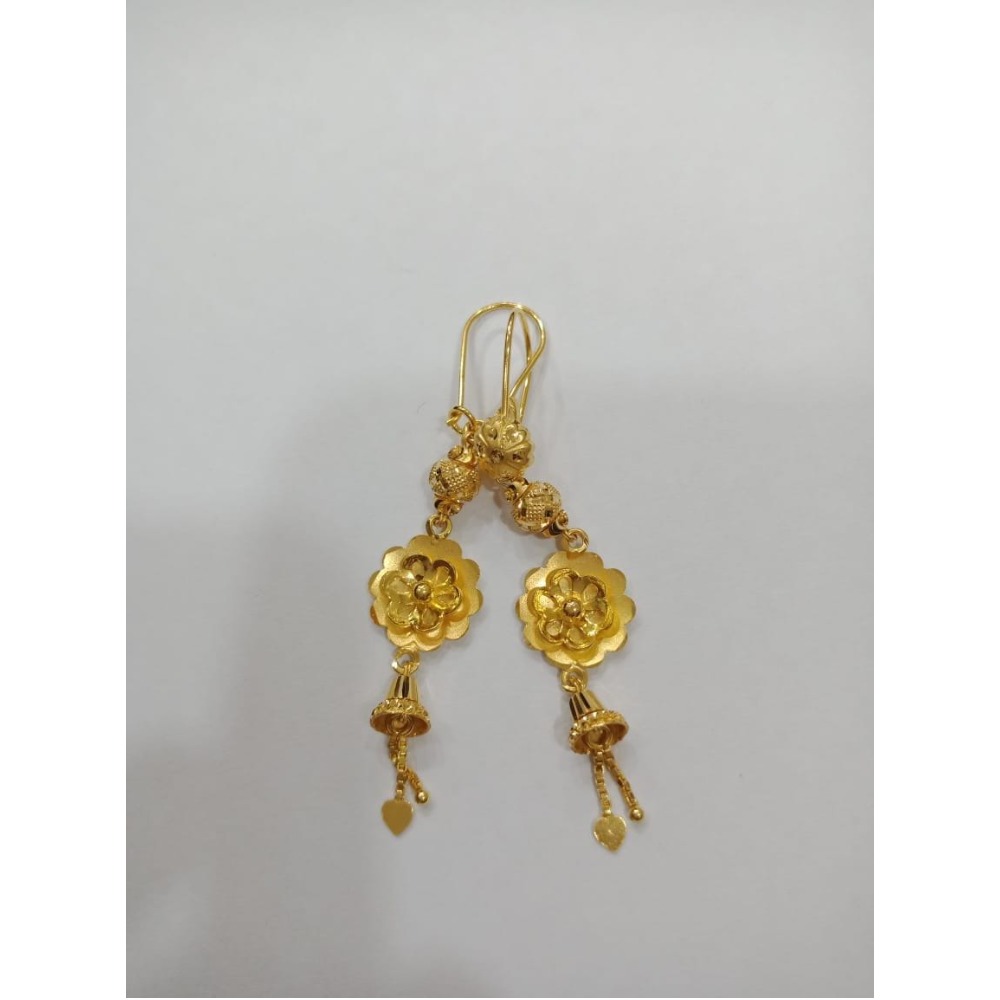 916 Gold Flower Design Latkan Earring SKJ-E002