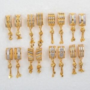 916 gold Designer Bali Earrings