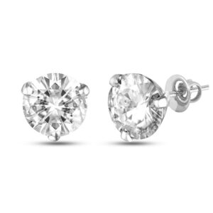 Forever Brilliant Round 6.0mm Moissanite Earrings for women