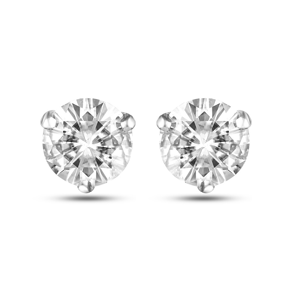 Forever Brilliant Round 6.0mm Moissanite Earrings for women