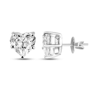 Forever Brilliant Heart 5.5mm Moissanite Earrings for women