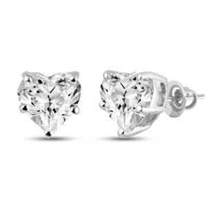 Forever Brilliant Heart 5.5mm Moissanite Earrings for women