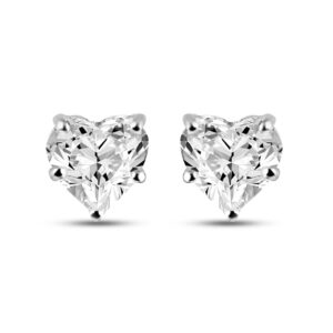 Forever Brilliant Heart 5.5mm Moissanite Earrings for women