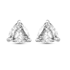 Forever Brilliant Trillion 7.0mm Moissanite Earrings for women